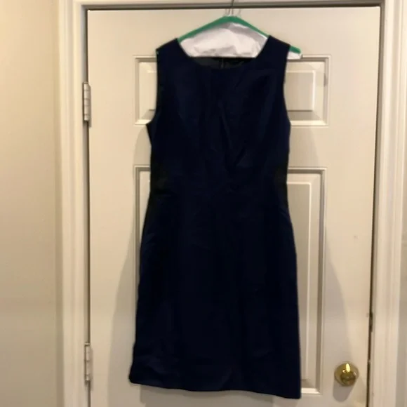 lace navy prom dress Navy Blue Long Mermaid Prom Dress with Glitter Navy / 18 main image 1